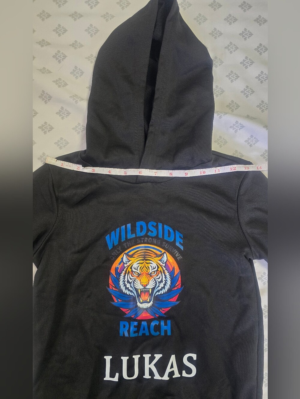 Boys’ Black Tiger Hoodie & Jogger Set – Size 5-6Y - Picture 5 of 12